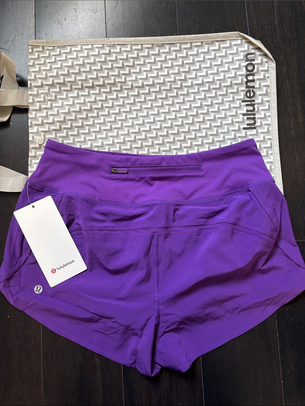 LULULEMON SPEED UP HR SHORTS 2.5” *mesh vent in COLLEGE PURPLE SZ S, M NWT - Picture 3 of 10
